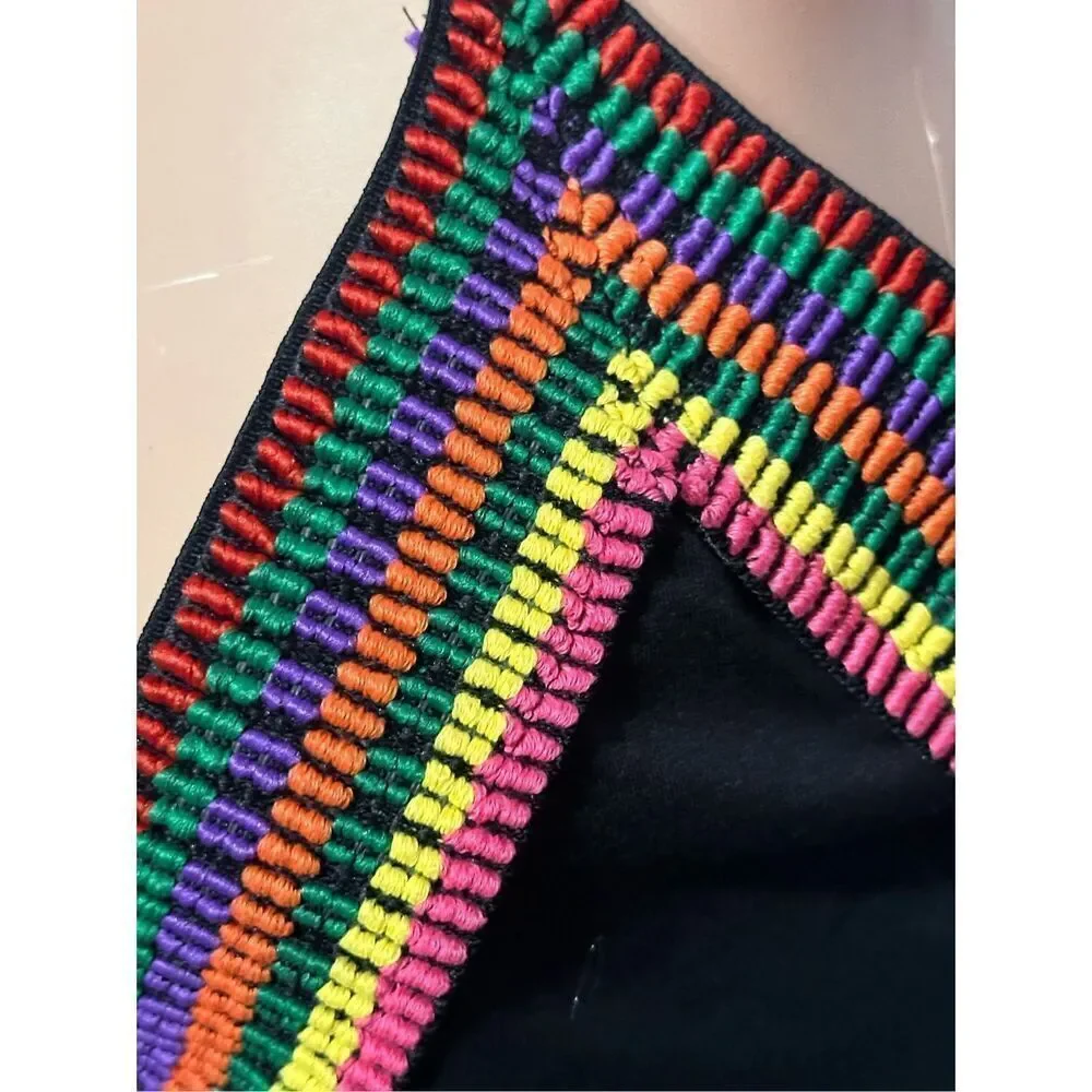 NEW WITH TAGS SEXY YANDY RAINBOW COLORED AND BLACK‎ LINGERIE/DRESS size small